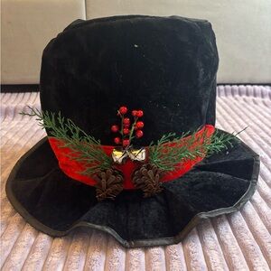 15Inch Snowman Decorative Black Hat